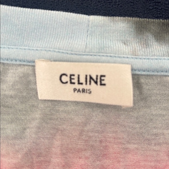 Celine Red and Black Tie-Dye Shirt - Picture 5 of 8
